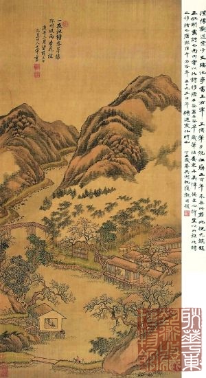 《杏花春雨图》